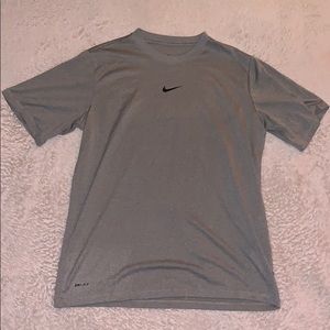Plain Grey Nike Dri-Fir T-Shirt